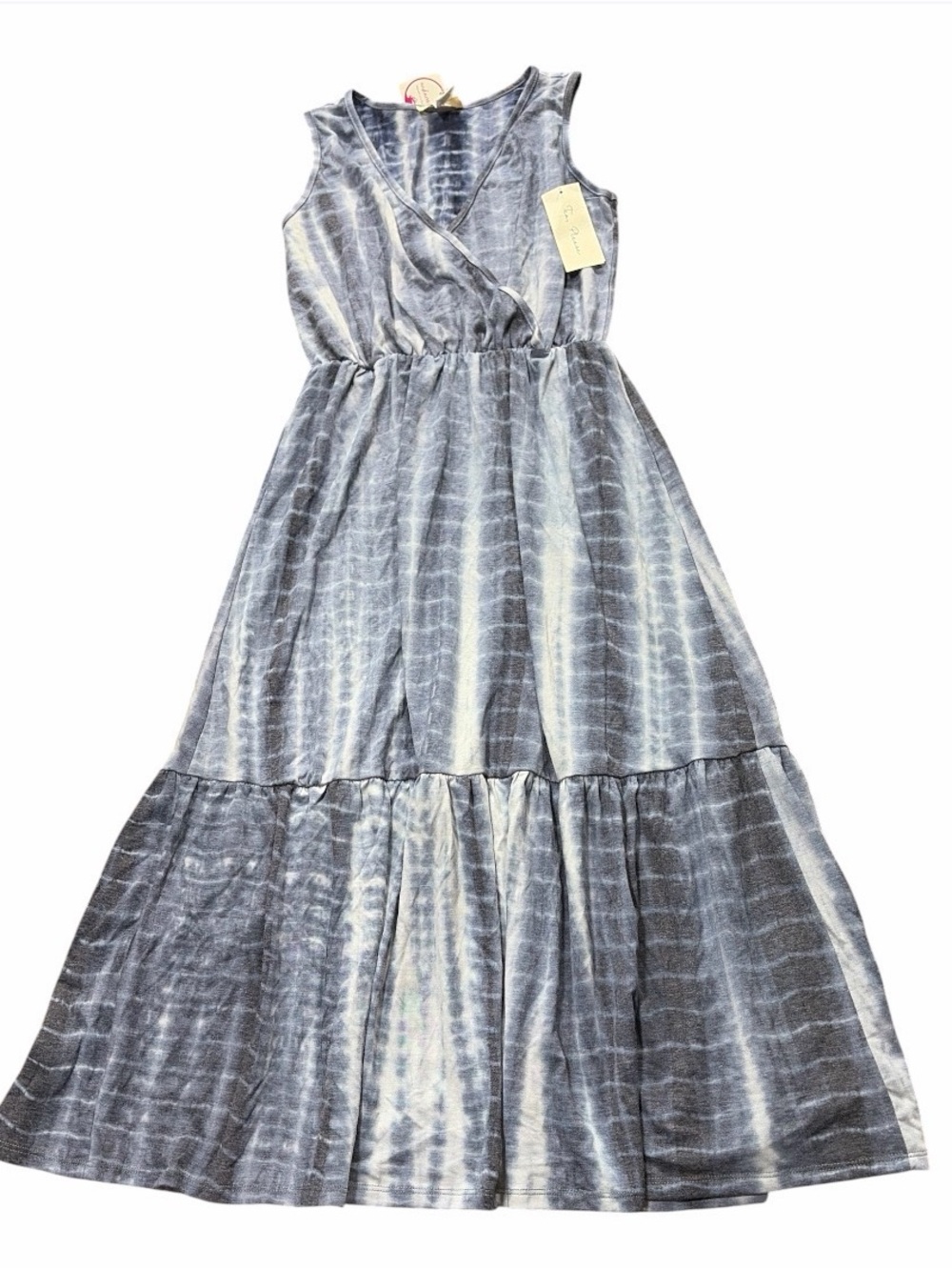 A84 TEA PLEASE BLUE/WHITE TIE-DYE MIDI DRESS MULTI SIZE AVAILABLE NEW